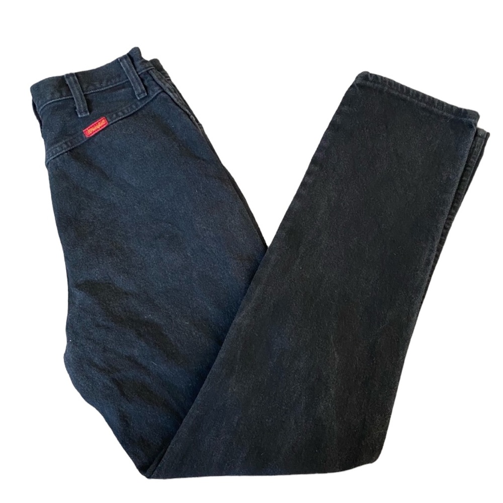 Vintage Black Wrangler Jeans High Waisted Cowboy Western Wear Denim